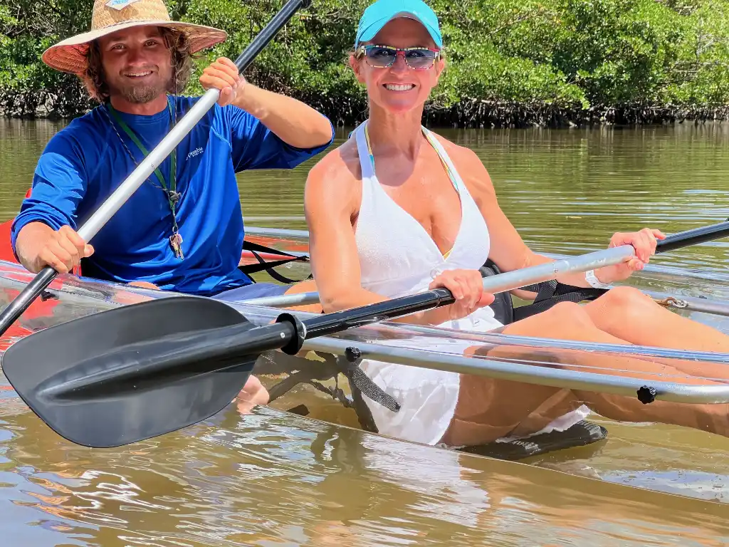 Clear kayak eco tour