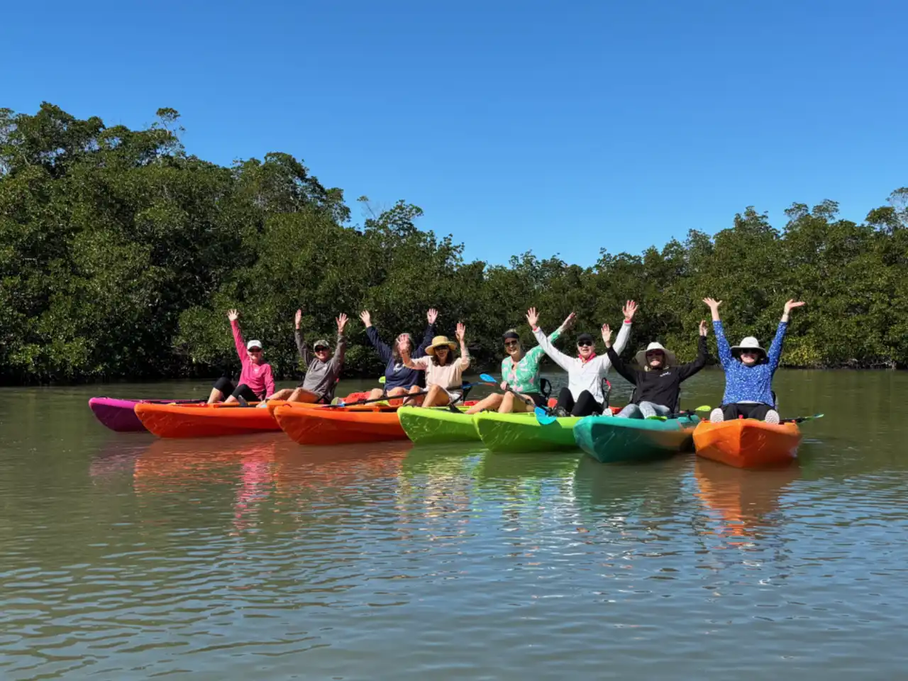 Corporate team building kayak tour