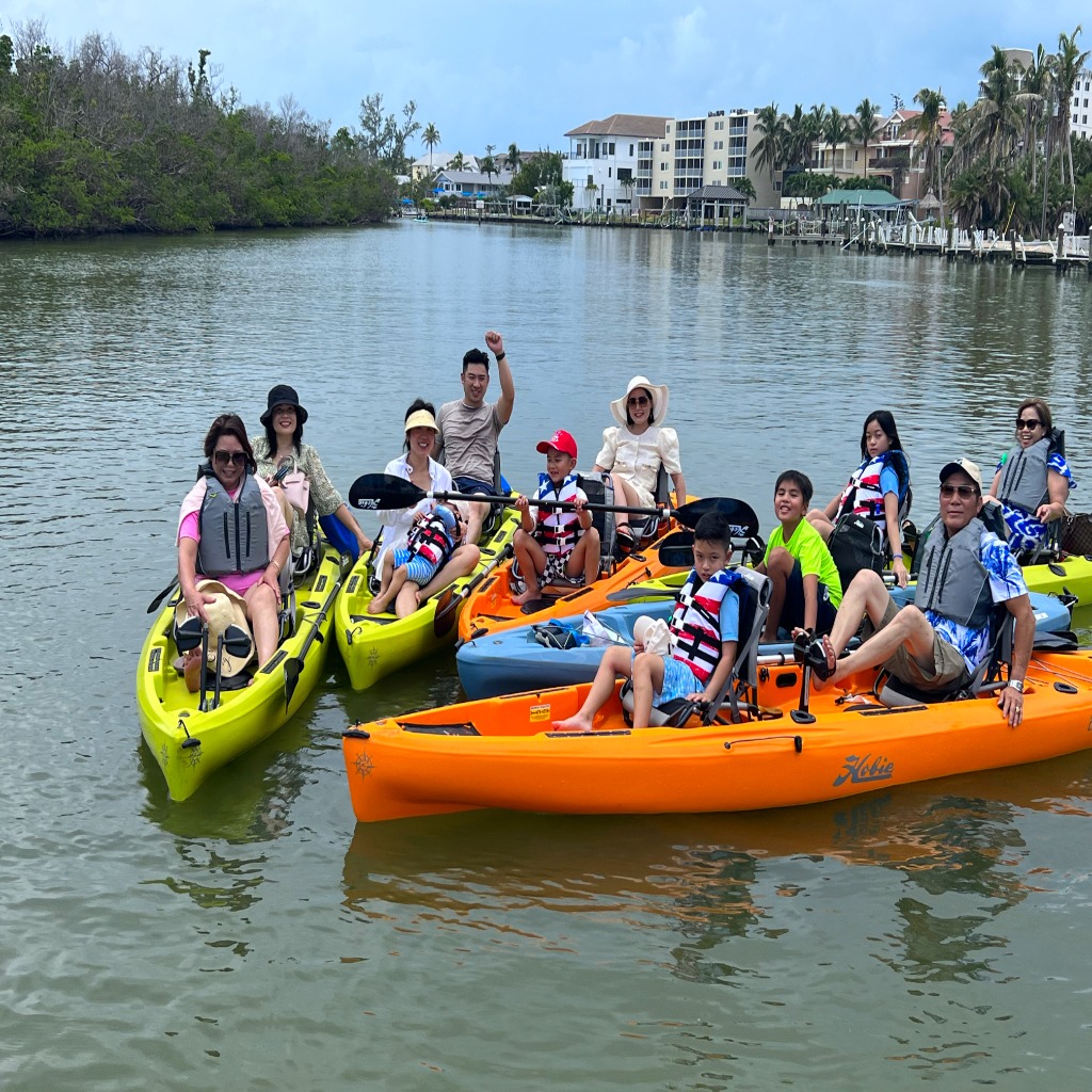 group kayaking tour in Bonita springs Florida