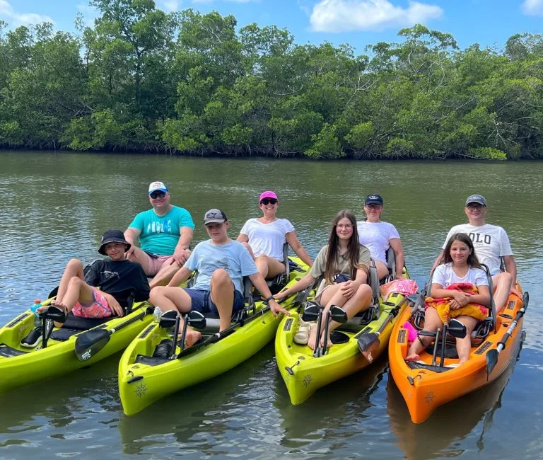 Our Kayak Tours with Tandem Family Friendly Hobie Kayaks are suitable for all ages and abilities